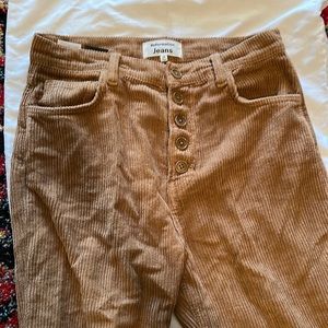 Reformation Cynthia High Rise Straight Corduroy Pants